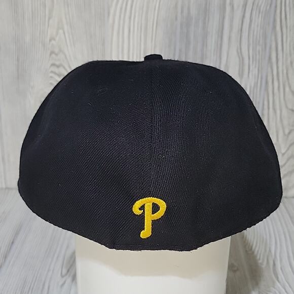New Era 59Fifty MLB Pirates Hat, Black, Baseball Hat - Picture 5 of 9